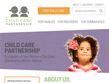 Tablet Screenshot of childcarepartnership.org